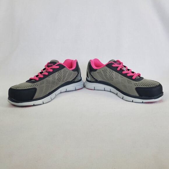 Hytest Safety Footwear Woman’s 6 W Athletic Oxford Steel Toe K17112 Grey Pink - Picture 2 of 9